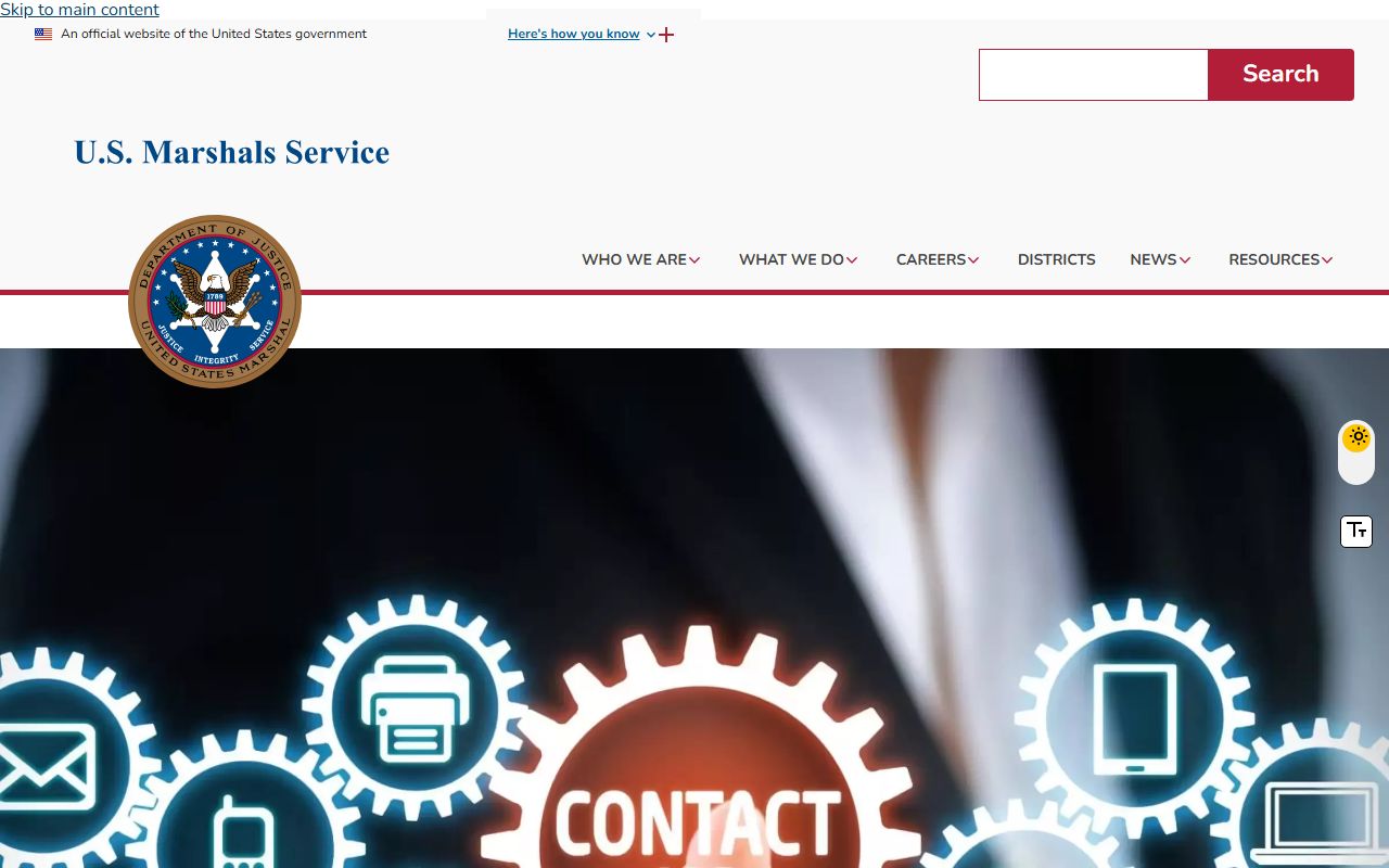 U.S. Marshals district contacts related to Utah County warrant and fugitive matters